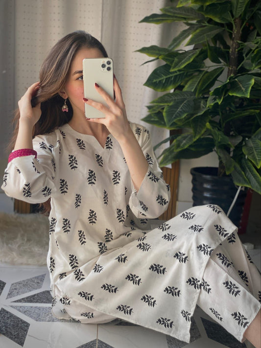 Saleha Block Print 2Pcs