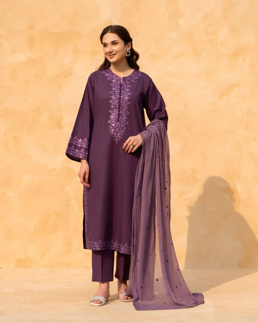 Meer Embroidery 3 piece