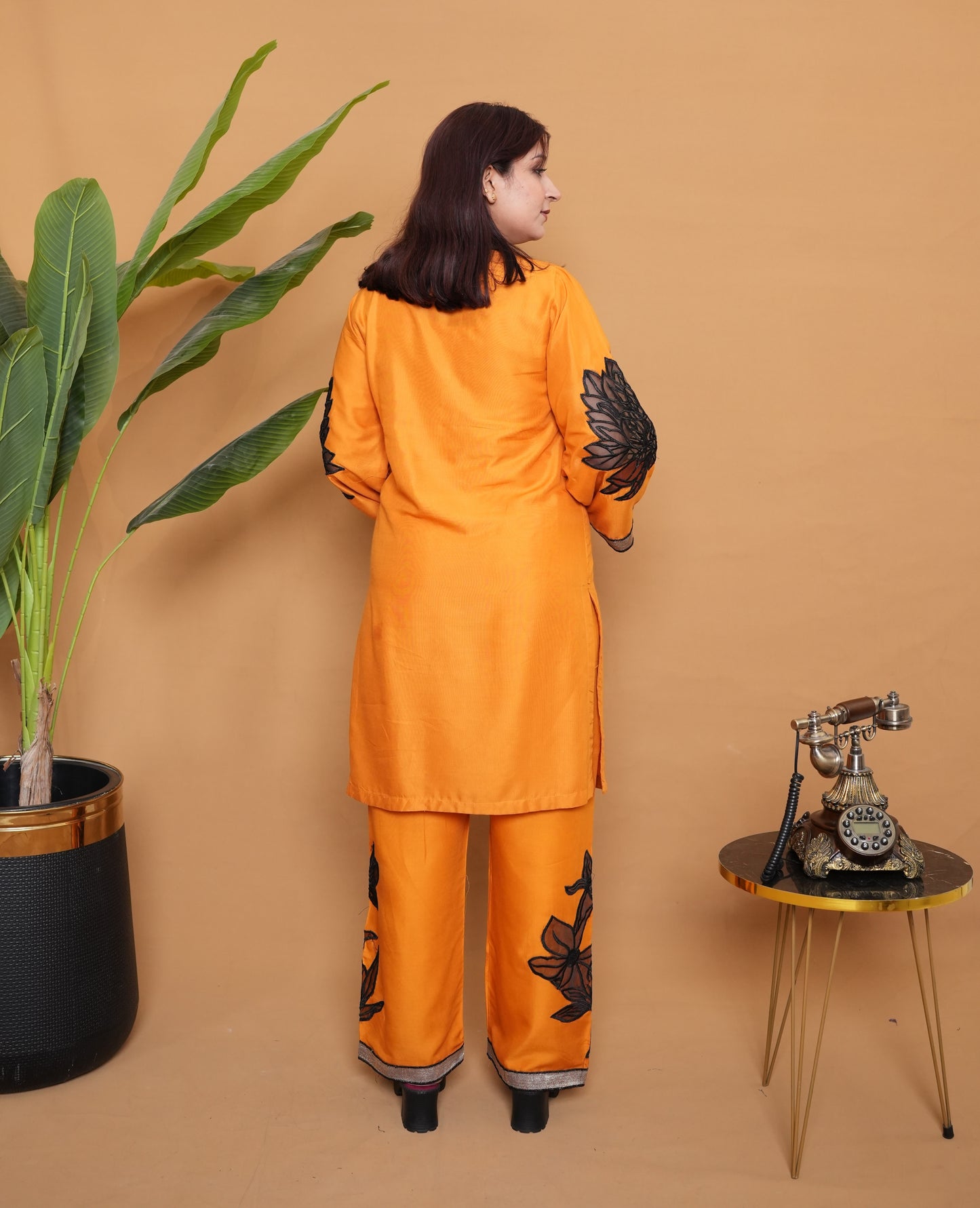 Almond ( Stitched Emb 2 Pcs) With plazo